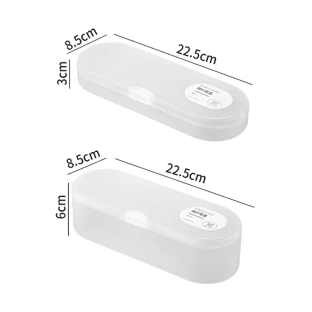 Transparent Stackable Plastic Pencil Box – Large Capacity