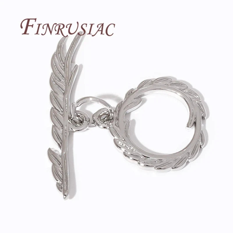 18K Gold Plated Toggle Clasp – Brass OT Connector for DIY Jewelry