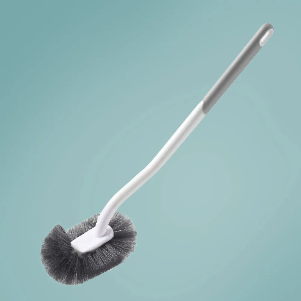 Wall-Mounted S-Shape Toilet Brush – Long Handle, No Dead Corners