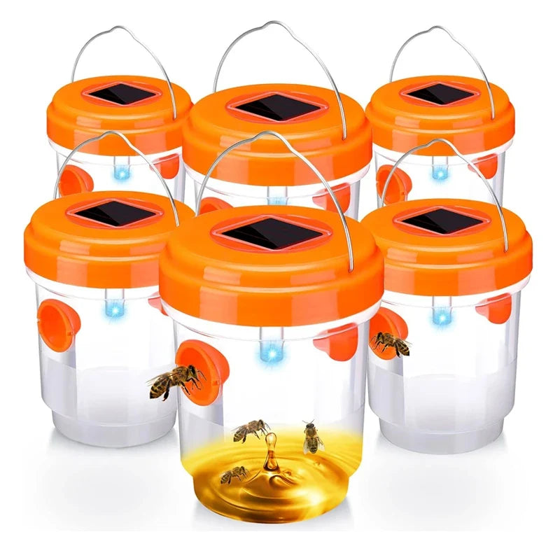 Solar Wasp & Insect Trap – UV LED Reusable Non-Toxic Bee Catcher