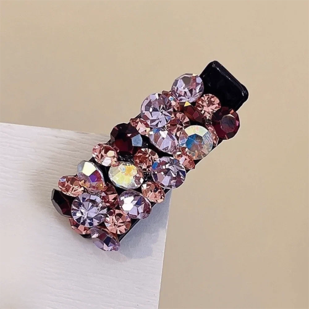 Rhinestone Crystal Duckbill Hair Clip – Sparkling Acetate Hairpin