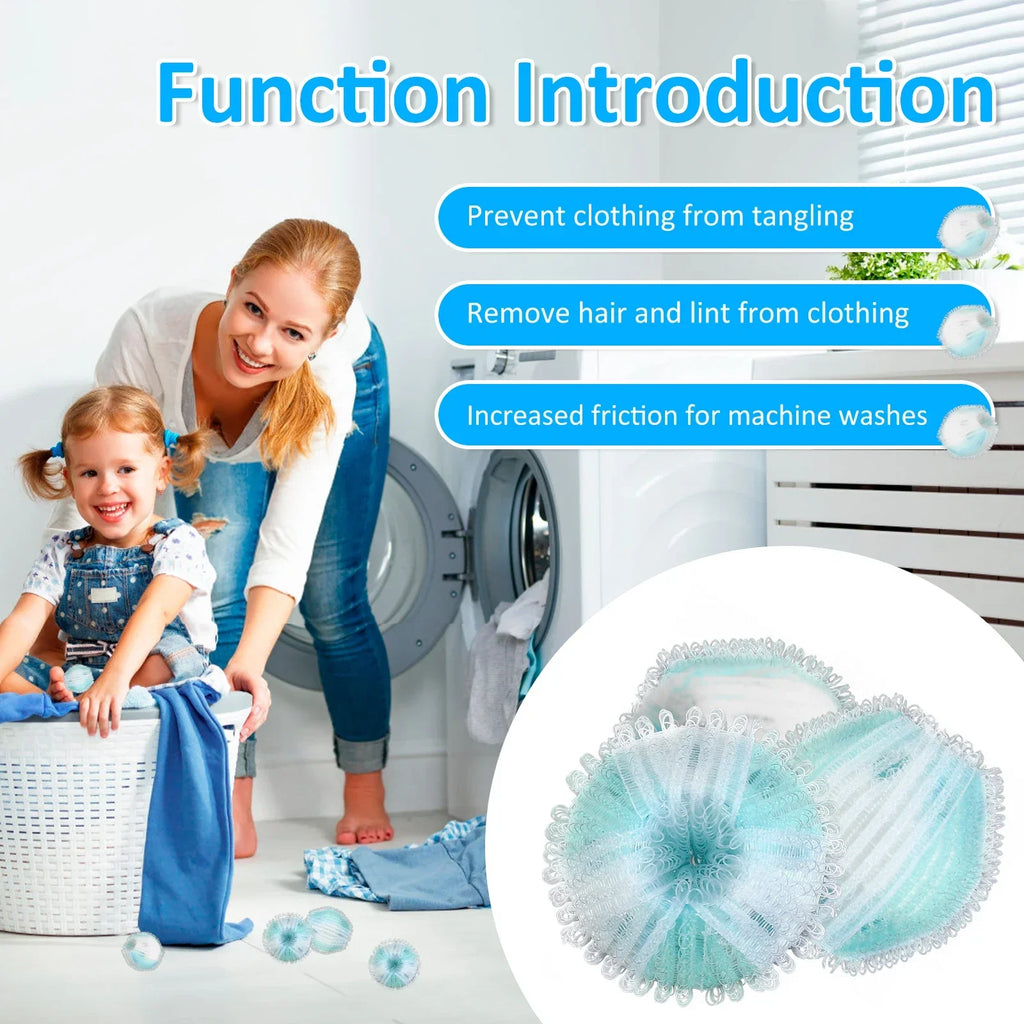 16-Pack Reusable Pet Hair Remover Balls for Laundry