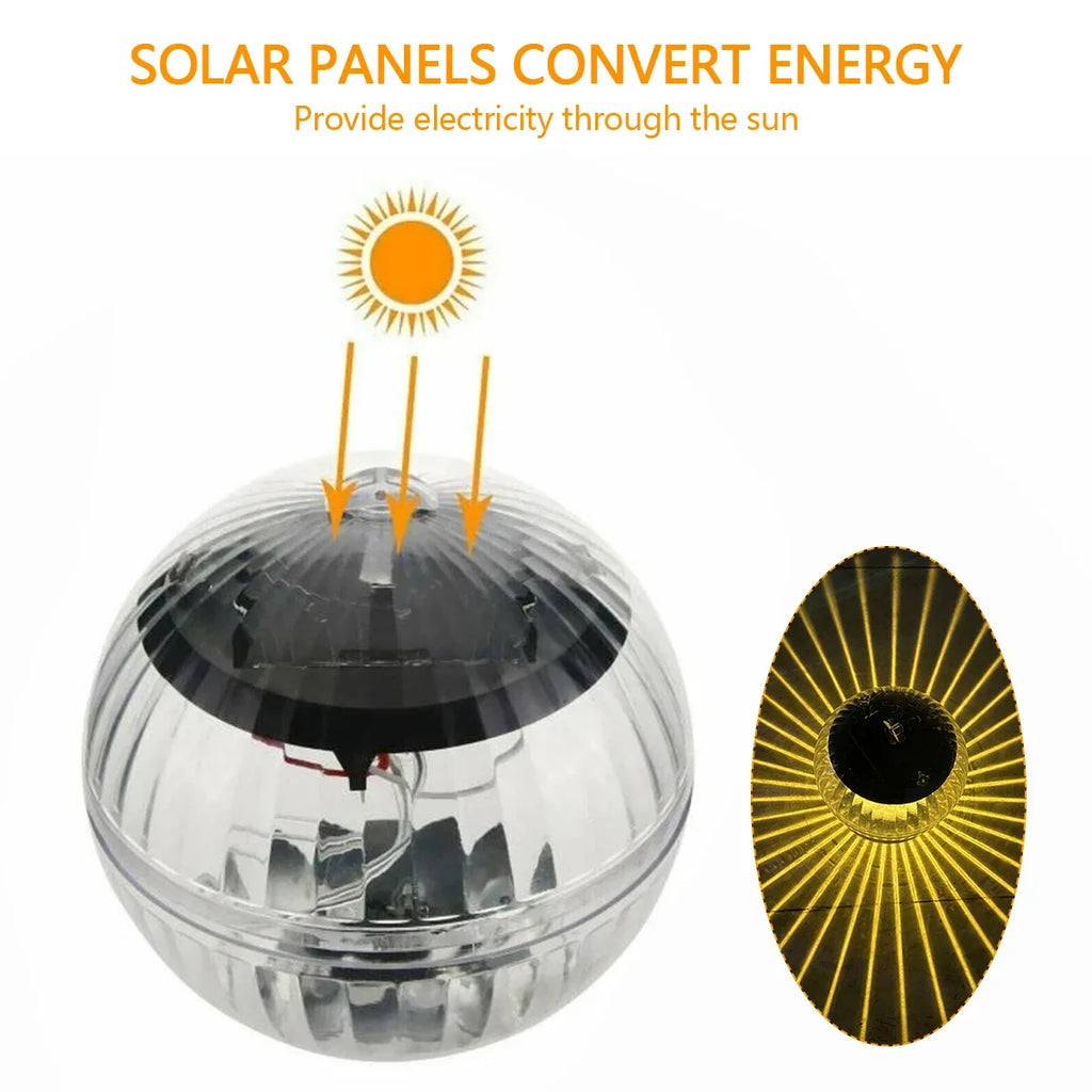 Solar Floating Pool Light – 7-Color LED Glow Ball | Waterproof