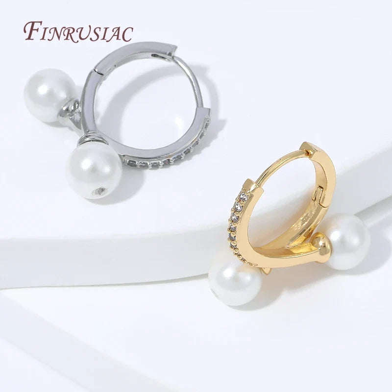 18K Gold Plated Huggie Hoop Earring Findings – Zirconia DIY