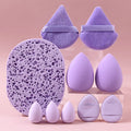 10-Piece Makeup Sponge Set – Puffs, Eggs & Mini Sponges