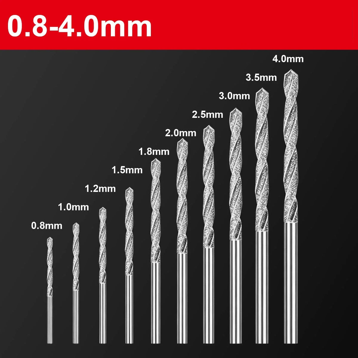 Carbide Drill Bits for Jade Stone Jewelry 0.8–4mm | 5/10 PCS