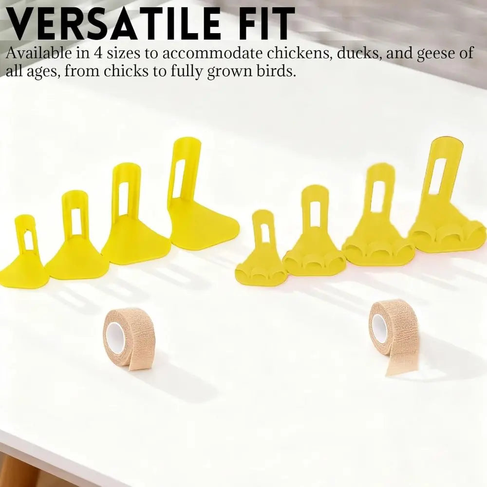 4pcs Adjustable Poultry Leg Splints & Toe Separators for Birds