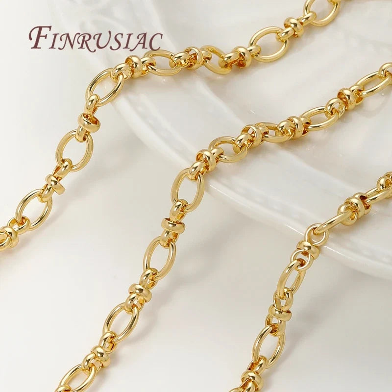 18K Gold Plated Brass Chain | DIY Necklace & Bracelet Finding
