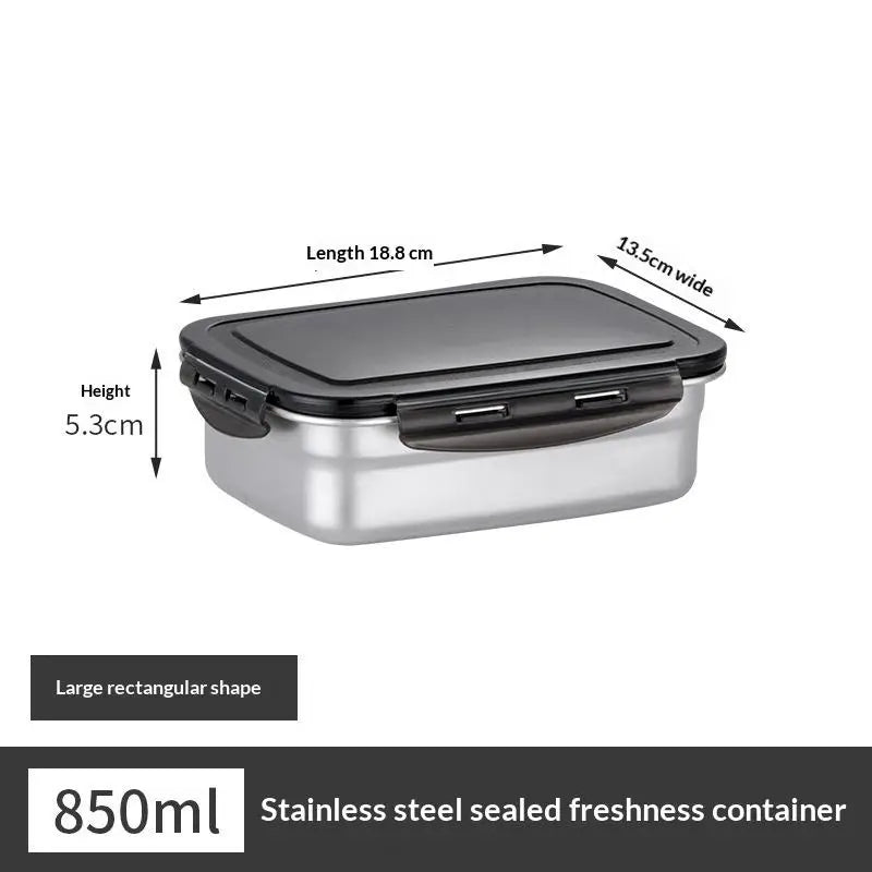 Stainless Steel Lunch Box Food Container with Secure Lid
