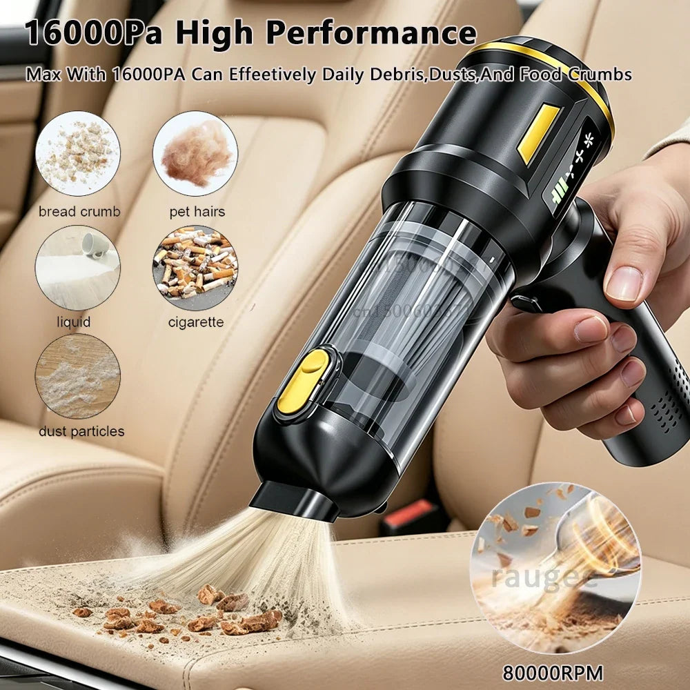 Raugee 16000PA Wireless Handheld Vacuum – Car & Home