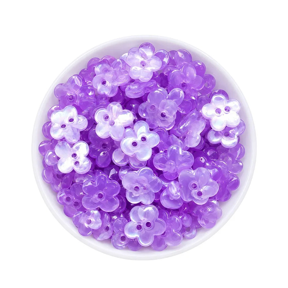 50pcs 3D Flower Buttons 11mm Hollow Cloud Shape – DIY Craft