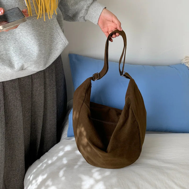 Women's Large Capacity Canvas Crossbody Shoulder Bag