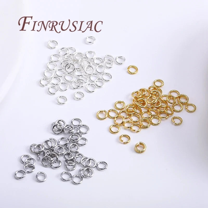 18K Gold Plated Crimp Beads, End Caps & Lobster Clasps