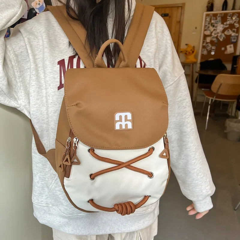 Nixie Lightweight Girls School Backpack – Patchwork Style