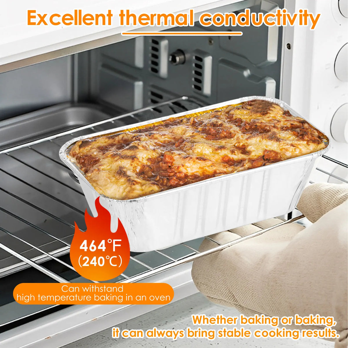 100-Pack Aluminum Foil Loaf Pans – Non-Stick Baking Trays