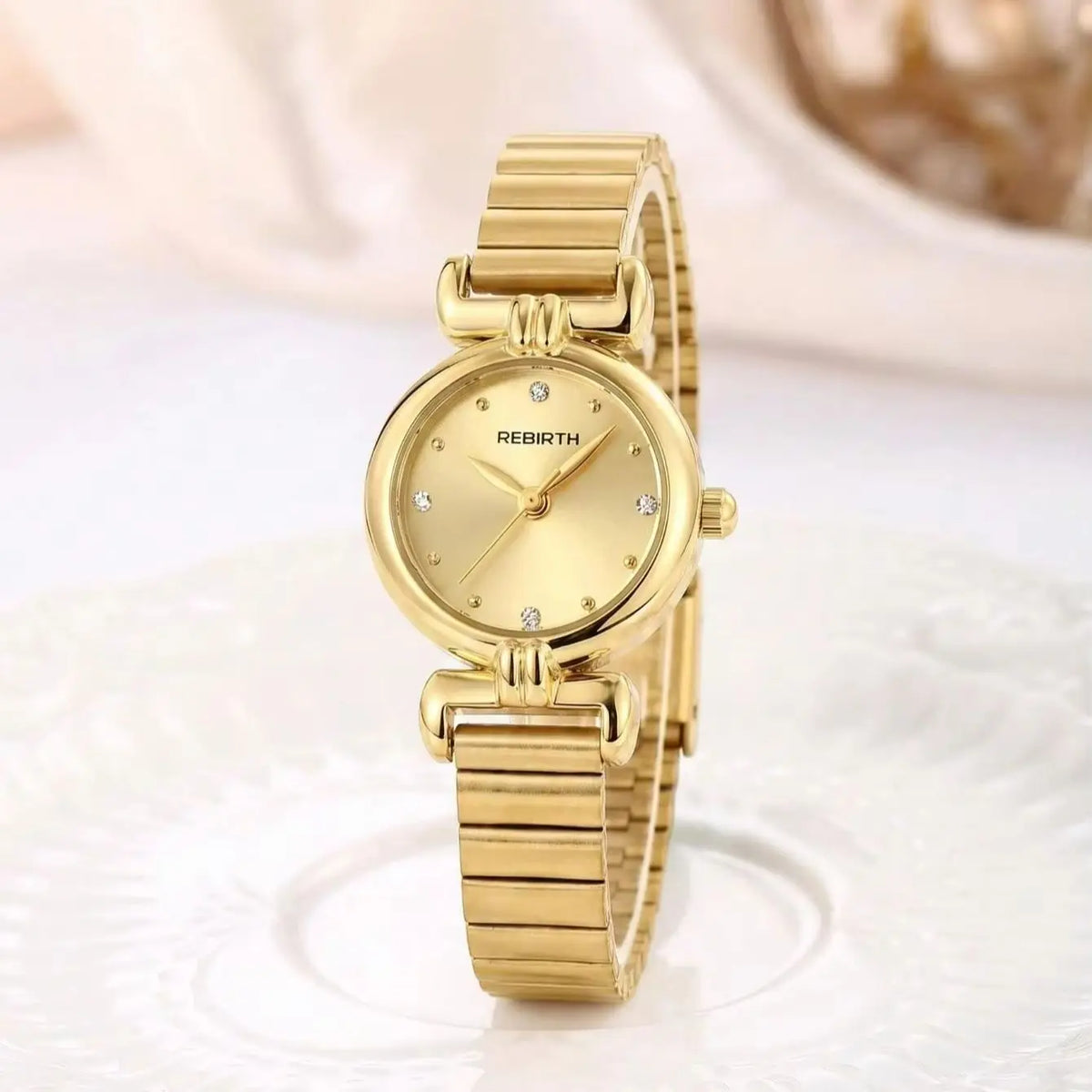 REBIRTH Women's Quartz Watch – Stainless Steel Bracelet