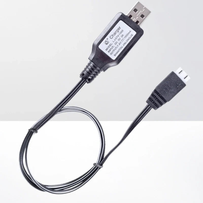 7.4V Li-ion USB Charging Cable 1000mA XH-3P for 18650 Pack