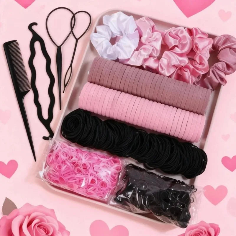 1109-Piece Hair Tie Set – Hair Accessories for Women