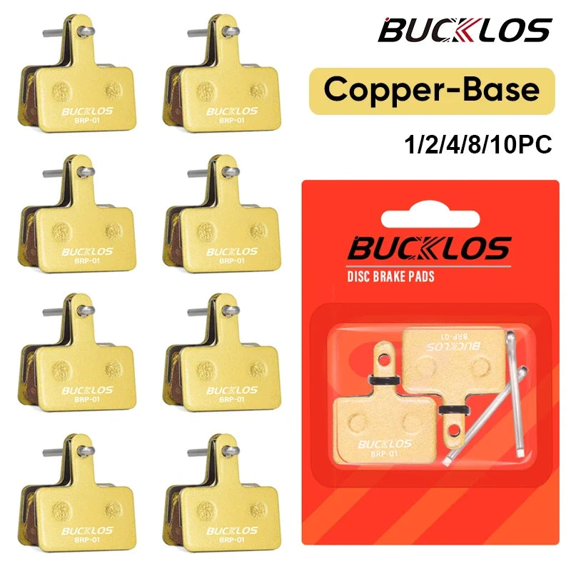 BUCKLOS Copper Disc Brake Pads for Shimano B01S MTB Bikes