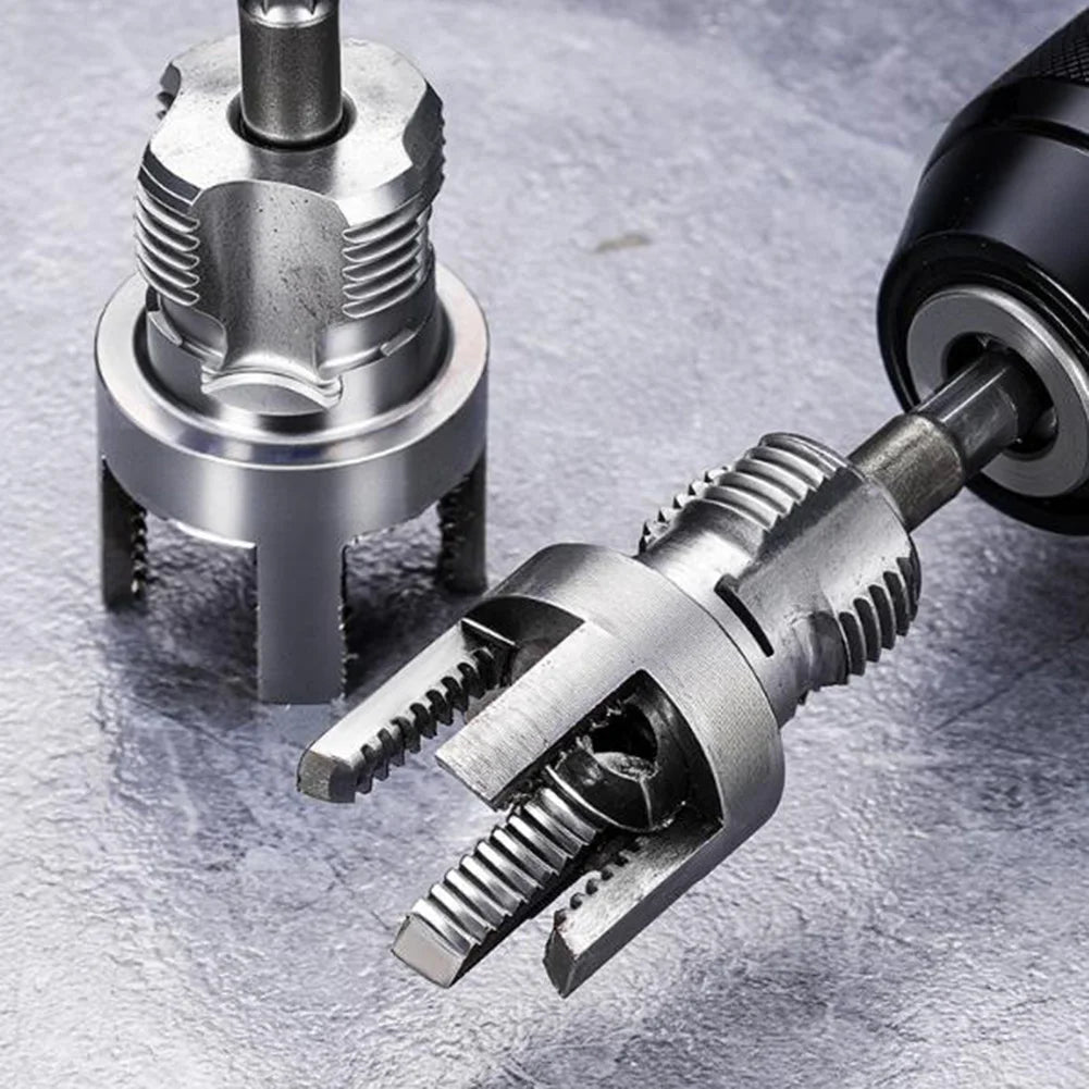 4-Piece PVC PPR Pipe Threader Set | Internal Thread Drill Bits