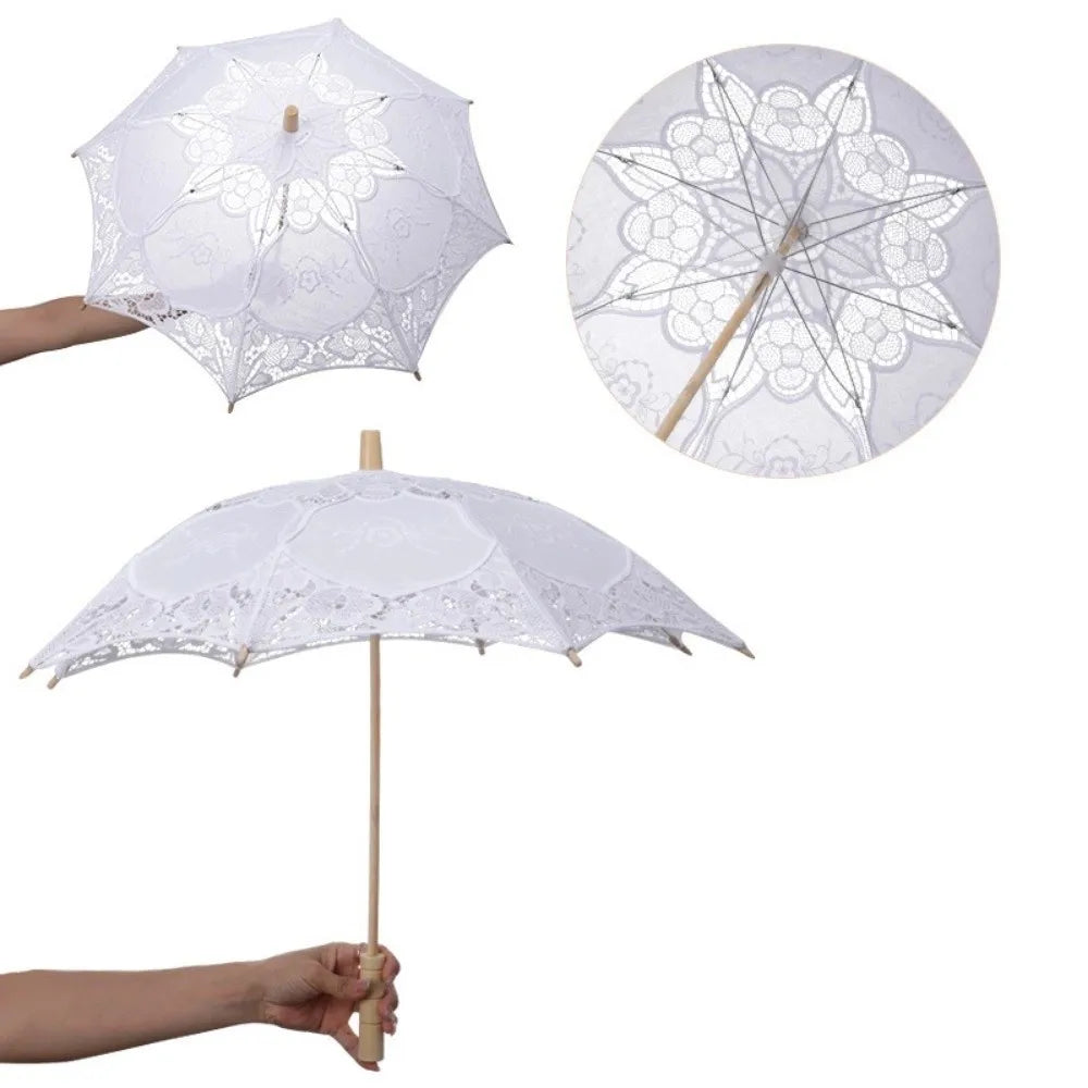 Vintage Lace Parasol Umbrella – Bridal Wedding Sun Parasol