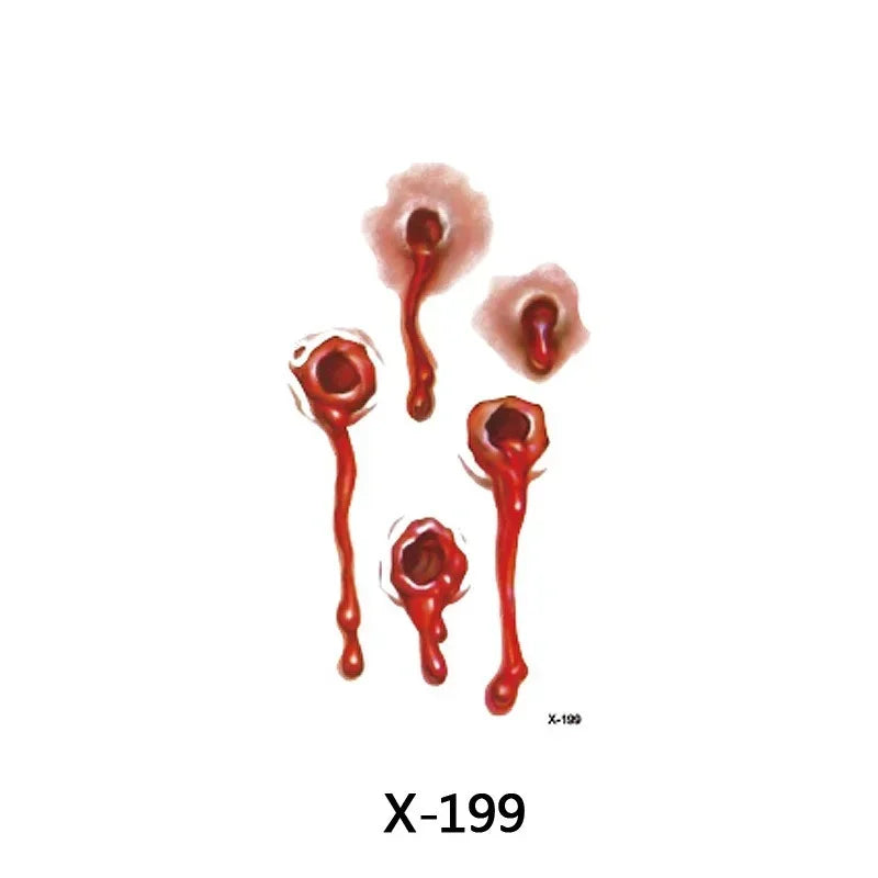 Halloween Scar Spider Temporary Tattoo Stickers – 40 Designs