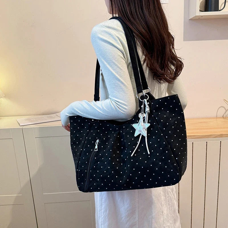 Nixie Polka Dot Tote Bag – Large Women's Shoulder Handbag