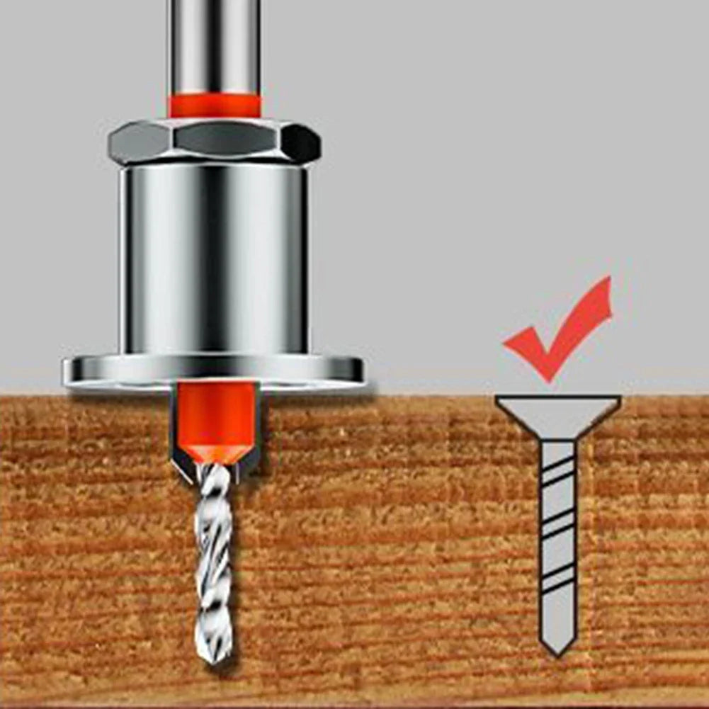 8mm Adjustable Countersink Drill Bit | Depth Limiter for Wood