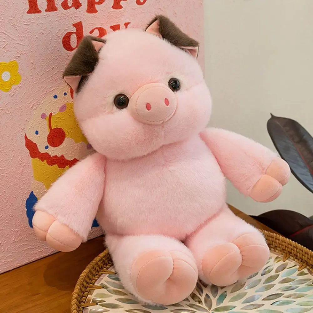Soft Pig Stuffed Animal Plush Pillow – Cute 17.7" Hugging Toy
