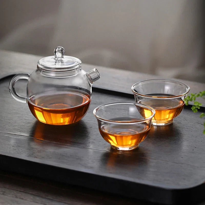150ml Mini Borosilicate Glass Teapot – Kung Fu Tea for One