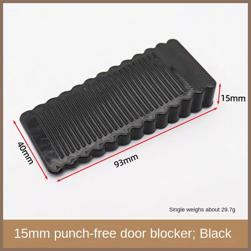 Silicone Door Stop Wedge – No-Drill Rubber Floor Stopper