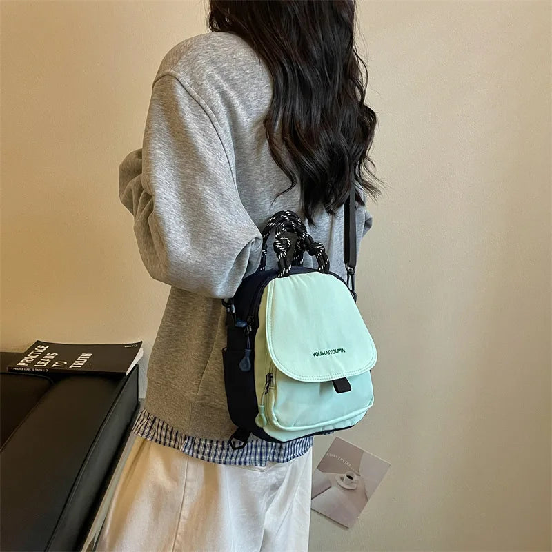 Nixie Canvas Multifunctional Backpack & Crossbody Bag
