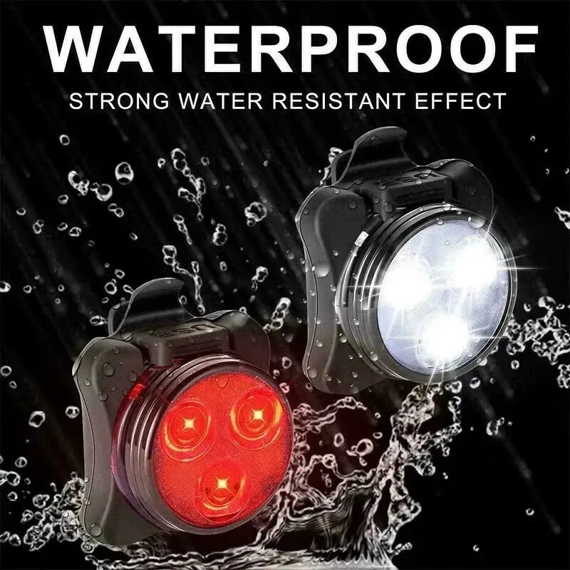 BUCKLOS USB Rechargeable Bike Light – LED Headlight & Taillight