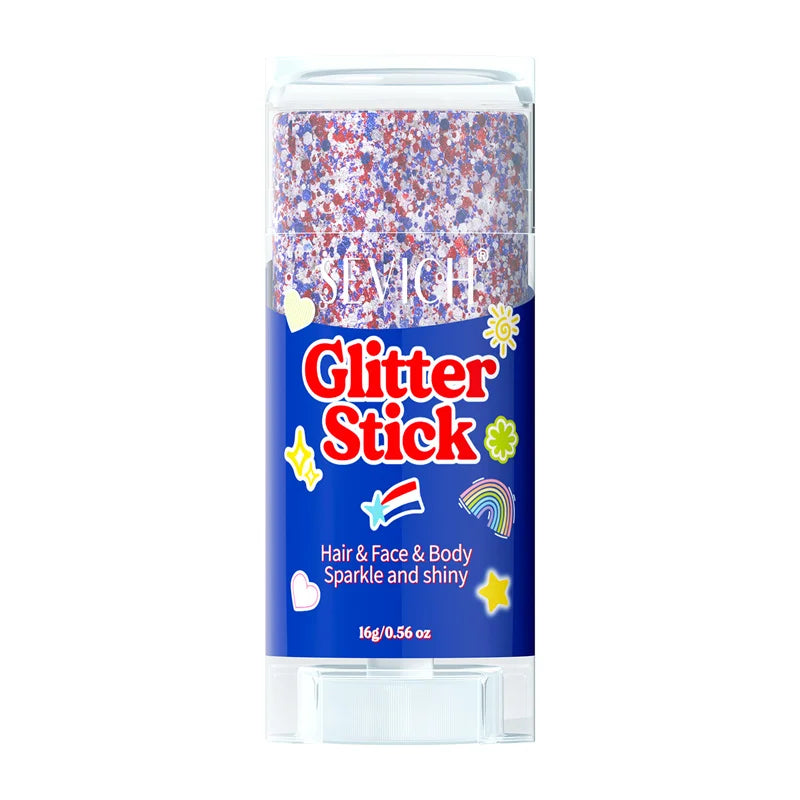 Sequin Body & Hair Glitter Gel Stick – 8 Colors Festival Makeup