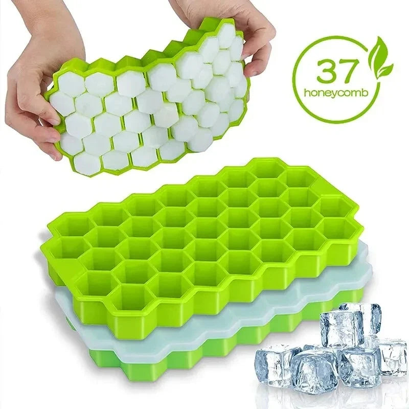 Honeycomb 37-Cube Ice Tray DIY Ice Mold – Nixie