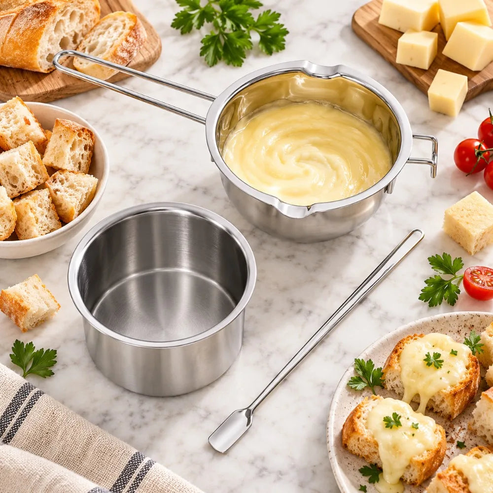 3-Piece Stainless Steel Double Boiler Melting Pot Set