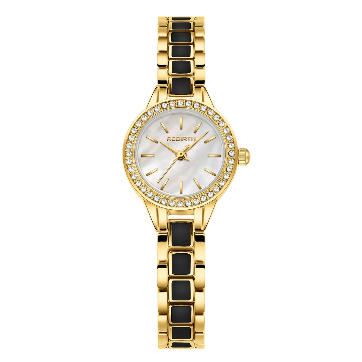 REBIRTH Casual Quartz Watch – Stainless Steel, Water-Resistant