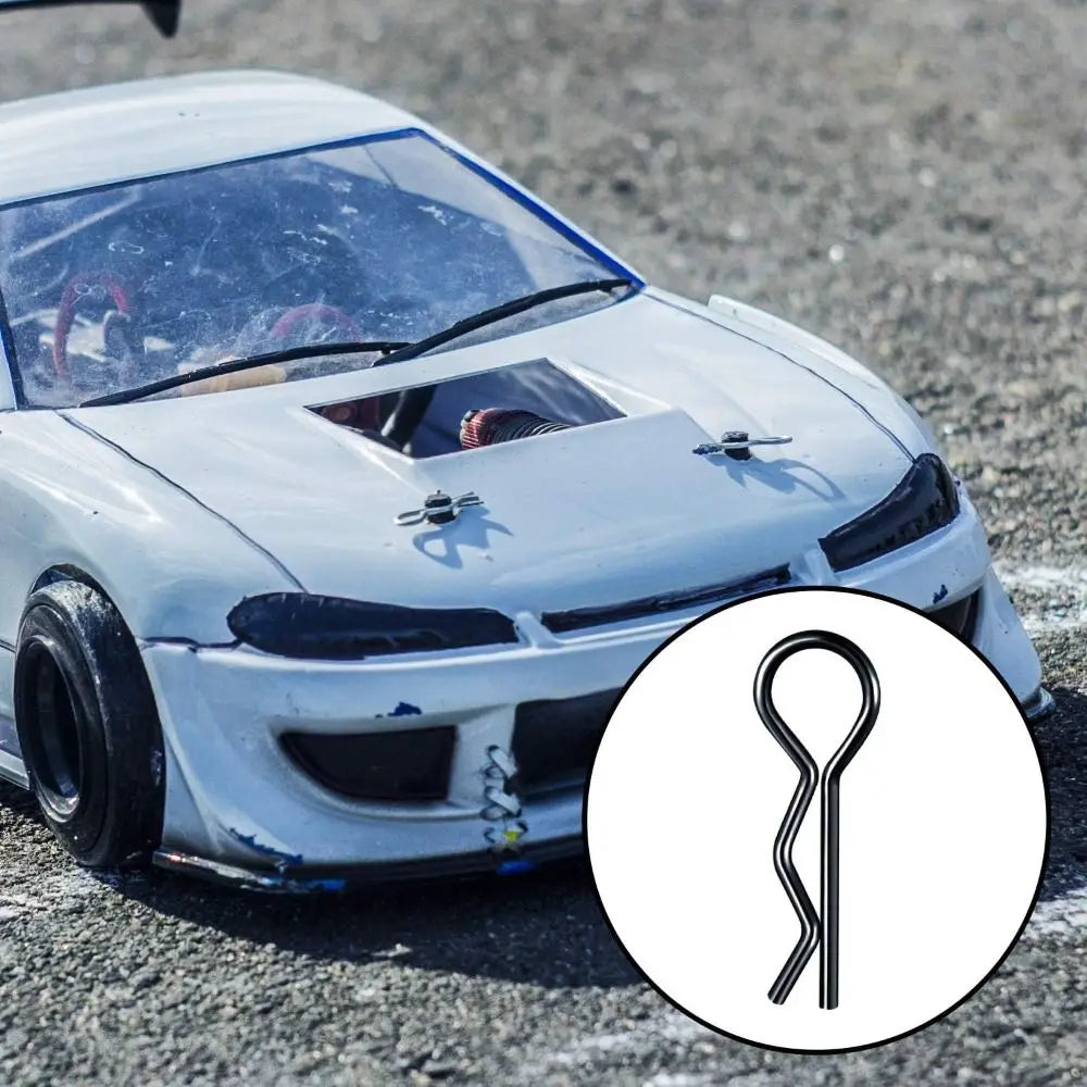 RC Body Clips Metal R-Type 1/8 & 1/10 Scale – 100-Pack