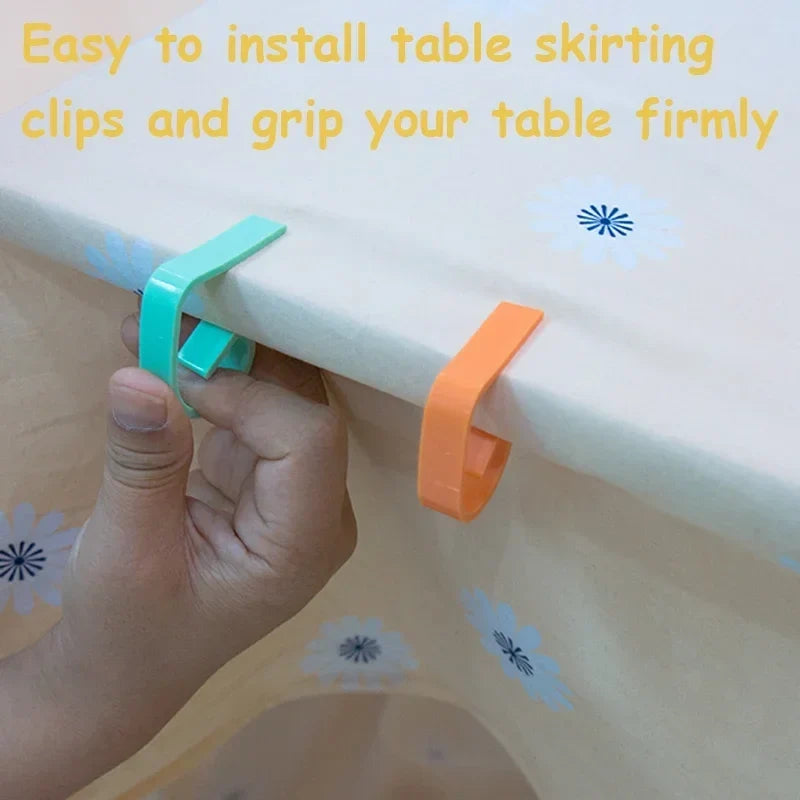 Plastic Tablecloth Clips Anti-Slip Table Cover Clamps Set of 3