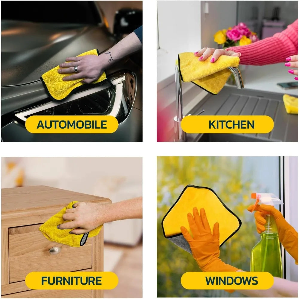 Nixie Microfiber Car Detailing Towels 12x12 – 3/5/10 Pack