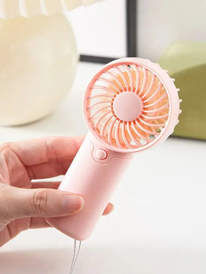 Handheld Mini Fan with Wristband – Portable Desktop Fan