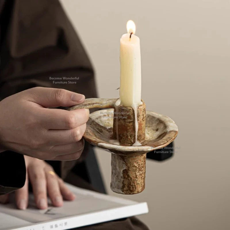 Retro Ceramic Tea Light Candle Holders – Home Décor