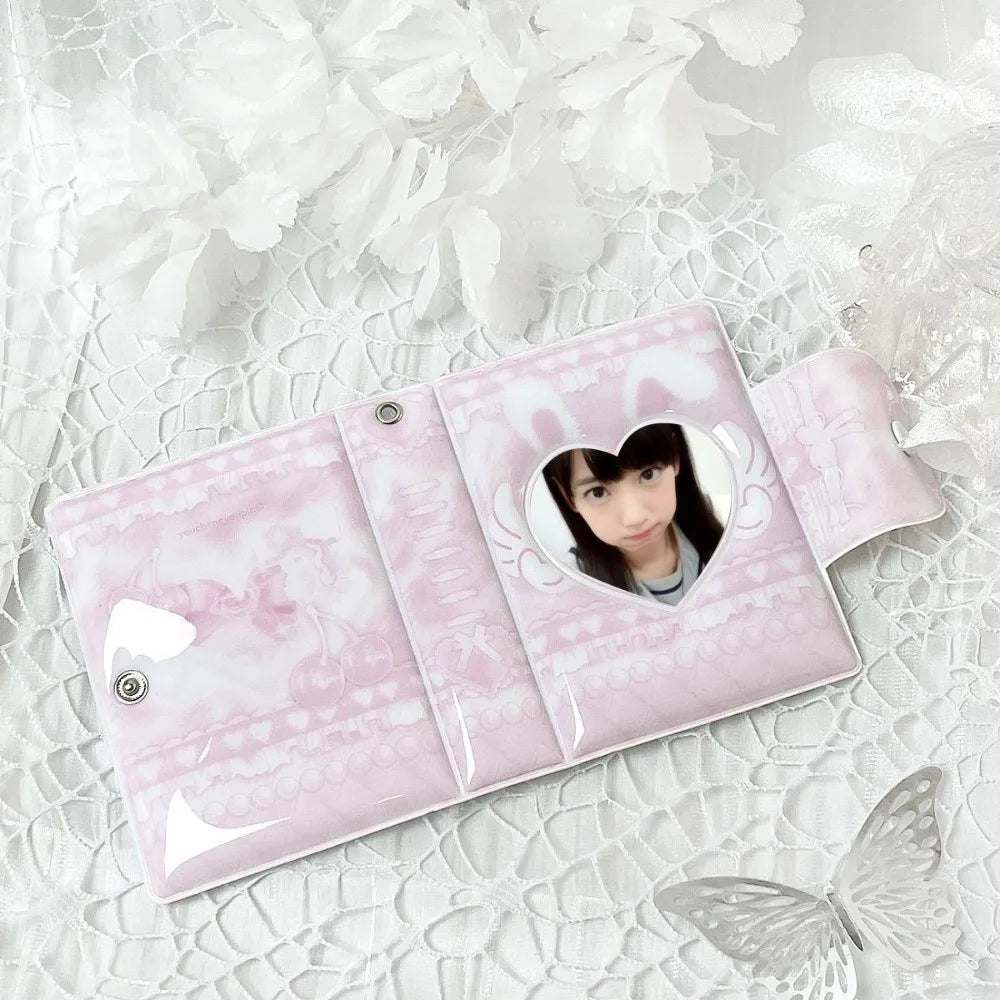 Pink Bow Mini Photocard Binder 3 Inch | 16-Page Card Album