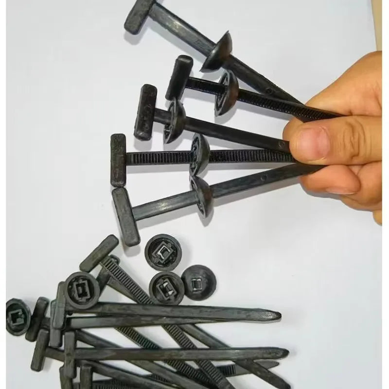 Universal Nylon Cable Tie Clips Car Auto Fastener Screw Replacement
