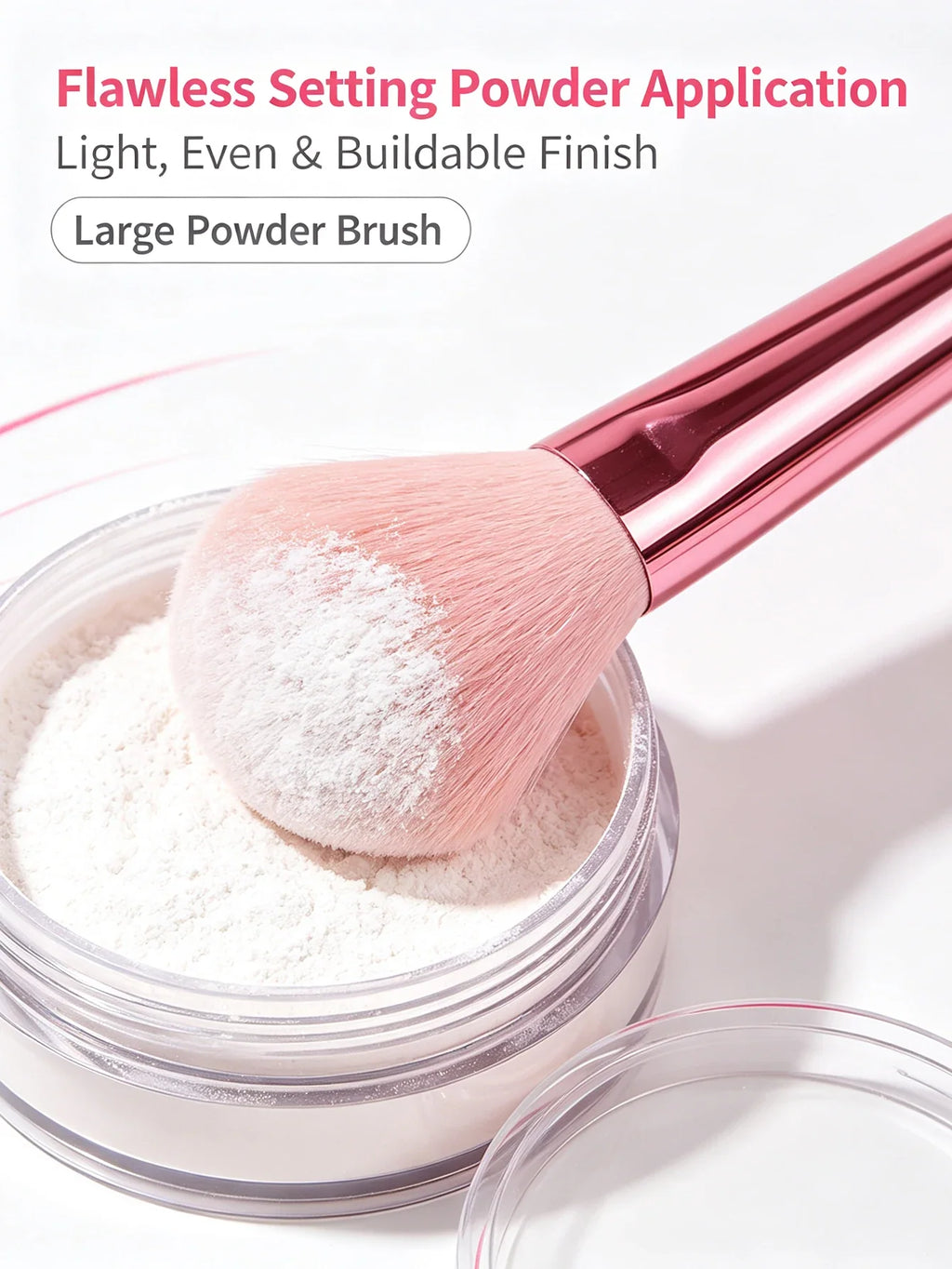 19-Piece Makeup Brush Set with Sponge – Full Beauty Kit