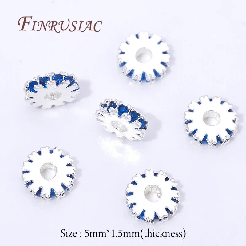 5mm 18K Gold Plated Brass Spacer Beads for Jewelry Making