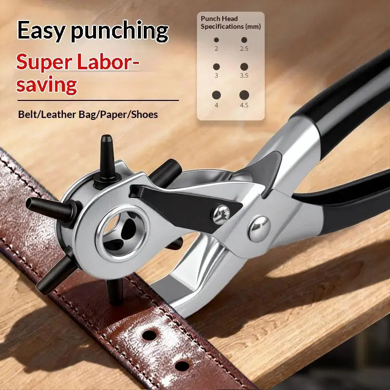 Belt Punch Pliers – Leather Hole Eyelet Puncher for Belts & Bags