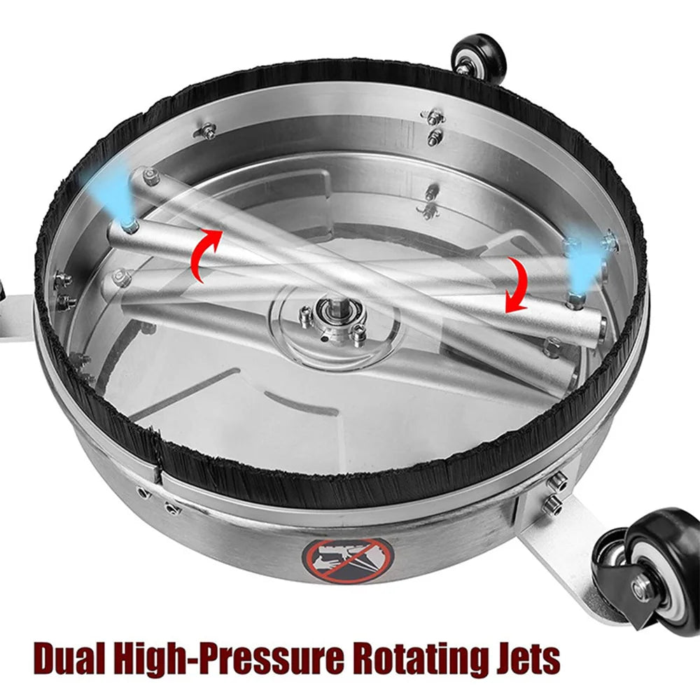 13" Pressure Washer Surface Cleaner – Wheels & Quick Connect