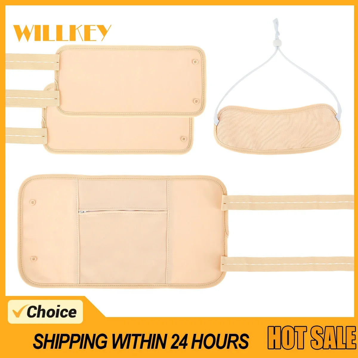 Reusable Castor Oil Pack Wrap Kit – Adjustable Waist & Neck
