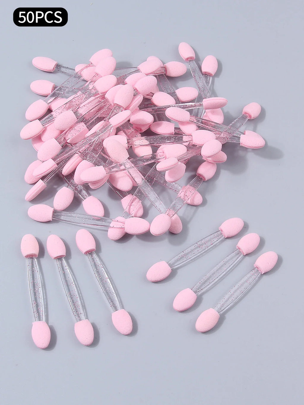 50Pcs Disposable Double-End Sponge Eyeshadow Applicators